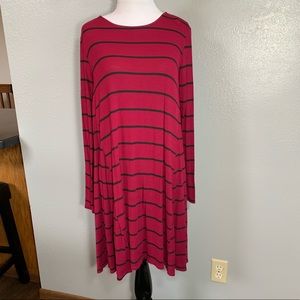 Charlotte Russe striped T-shirt style dress